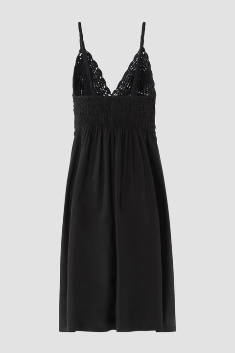 Immagine prodotto S.Oliver Kleid Kurzes Viskose-Kleid mit Häkel-Detail (44)