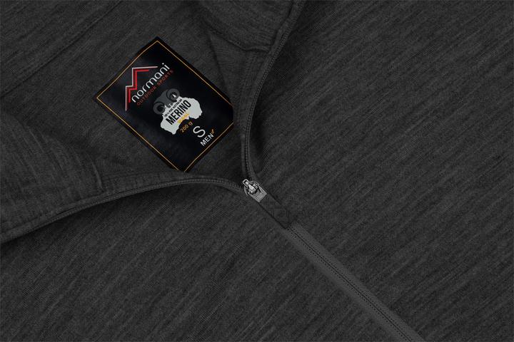 Immagine prodotto Normani Uomo Merino Manica Lunga 1/4 Zip Canberra - 1583 (L)