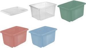 keeeper emil opbergbox, 24 liter, nordic-red Materiaal: PP, met verzonken handgrepen (24 l)