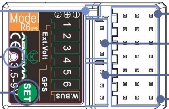 Produktbild Absima 6-Kanal Empfänger R6GPS 2.4GHz