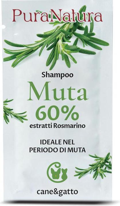 Actual product image Pura Natura Shampoo - MUTA Rosmarino Bustina (20 ml)