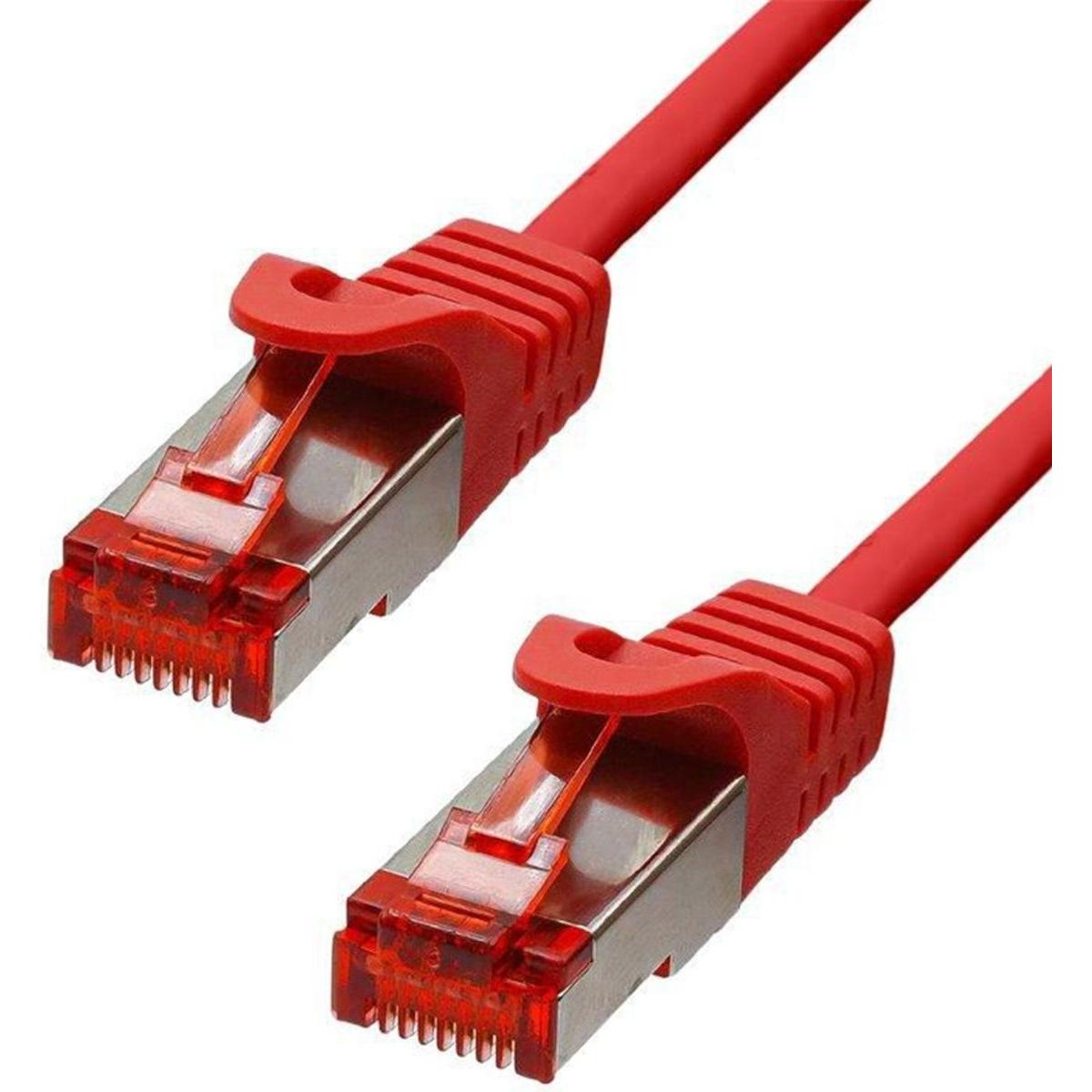 ProXtend F/UTP CAT6 LSZH AWG 26 CU Red 0.5M (F/UTP, CAT6, 0.50 m), Netzwerkkabel
