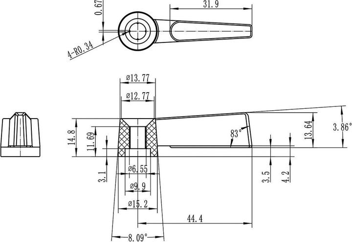 Productafbeelding Werkstarck Zwarte plastic gereedschapshouder