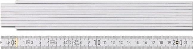 Actual product image BMI Folding rule 9072 length 2 m width 16 mm mm/cm EG III beech white (2 m)