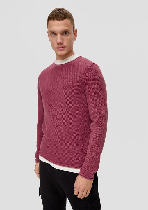 Image du produit s.Oliver Leichter Strickpullover mit Musterstruktur (L)