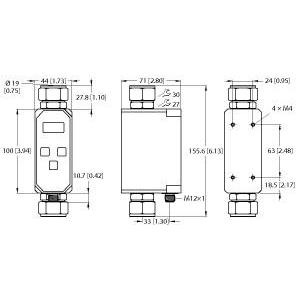 Turck Misura di flusso Sensore in linea con elettronica di valutazione integrata, Monitoraggio raffreddamento