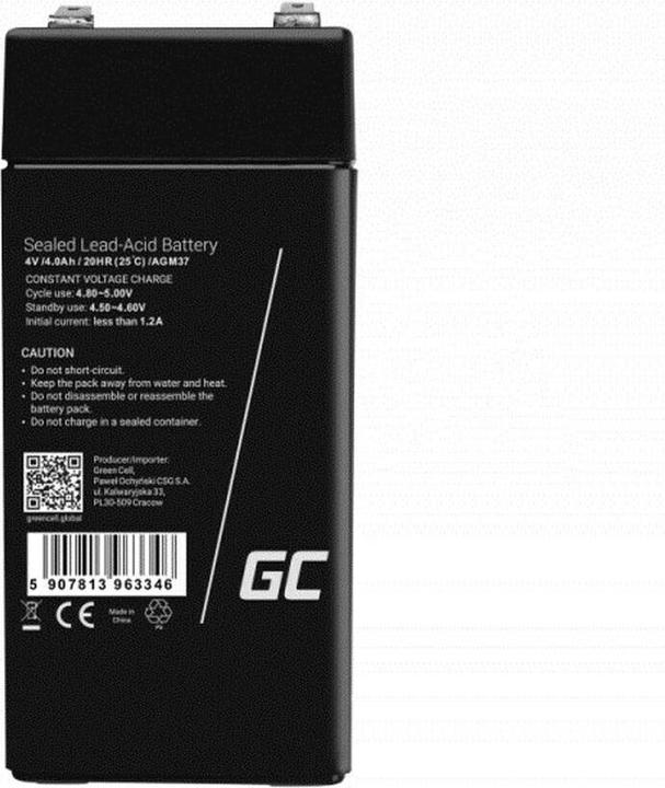 Actual product image GreenCell AGM37 (4 V, 4 Ah)