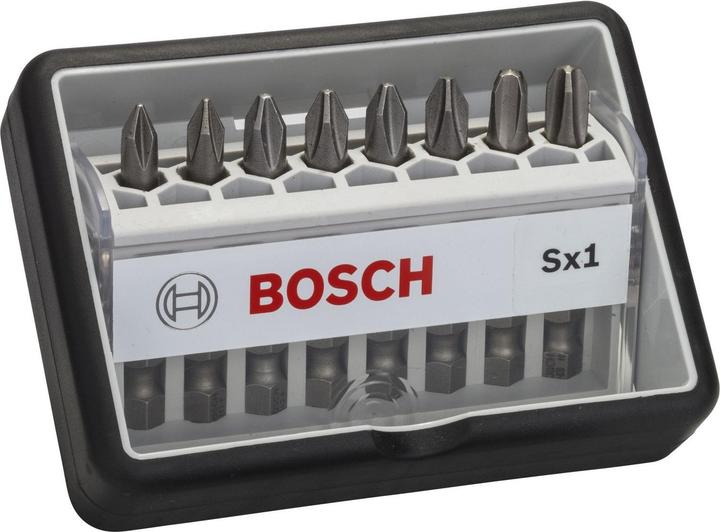 Produktbild Bosch Professional Zubehör 8-tlg. Schrauberbit-Set, Robust Line, Sx PH, Extra Hard-Ausführung (Kreuz Phillips PH)