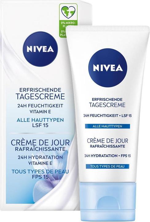 Produktbild NIVEA Erfrischende Tagescreme LSF 15 (50 ml, Tagescreme, SPF 15)