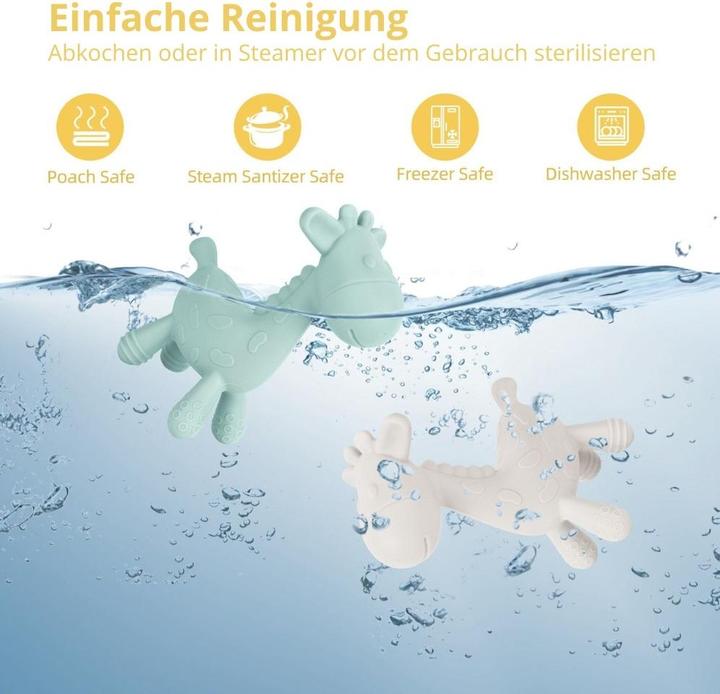 Actual product image Misiu Silikon Beisstierchen Zahnungshilfe Giraffe (0 Months)