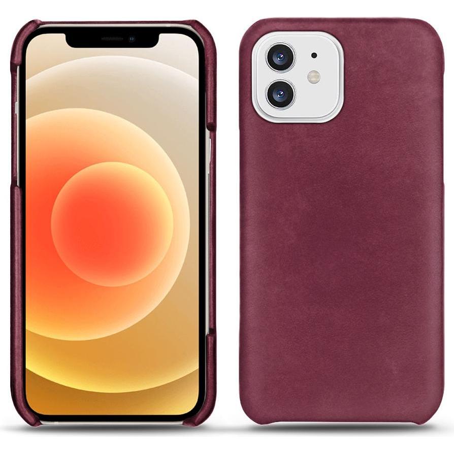 Noreve Lederschutzhülle (Apple iPhone 12), Smartphone Hülle, Violett