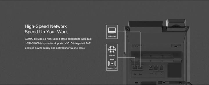 Produktbild Fanvil IP Telefon X301G schwarz