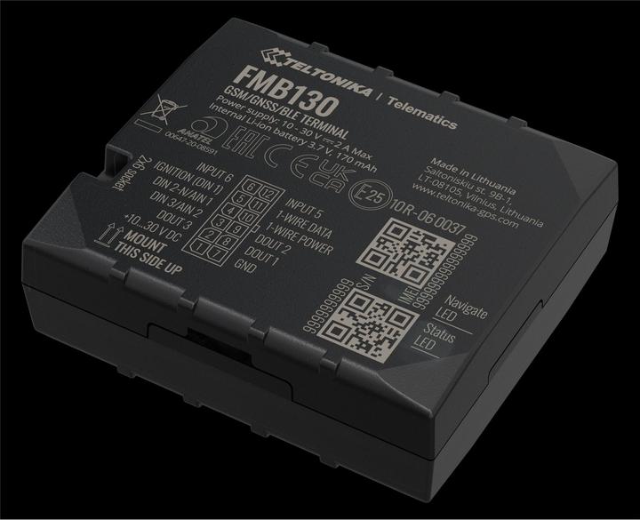 Actual product image Teltonika FMB130 GPRS/GNSS Tracker with Flexible Input Configuration Fleet Management