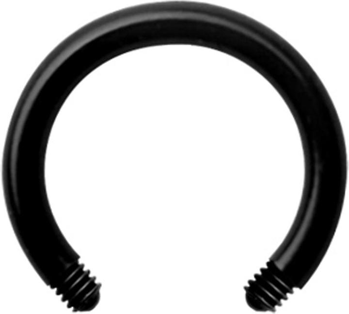 Produktbild Star Piercing Micro Circular Barbell-Stab schwarz (Kunststoff, ohne Messing)