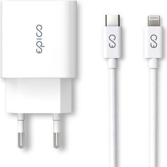 Produktbild Epico Schnellladegerät + USB-C-Kabel an Lightnig (20 W)