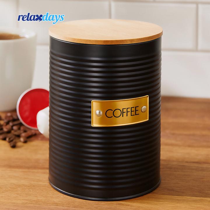 Produktbild Relaxdays Kaffeedose mit Bambusdeckel (1.40 l)