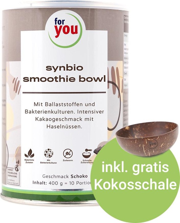 Actual product image For You smoothie bowl chocolate (10 Piece, Powder, 400 g)