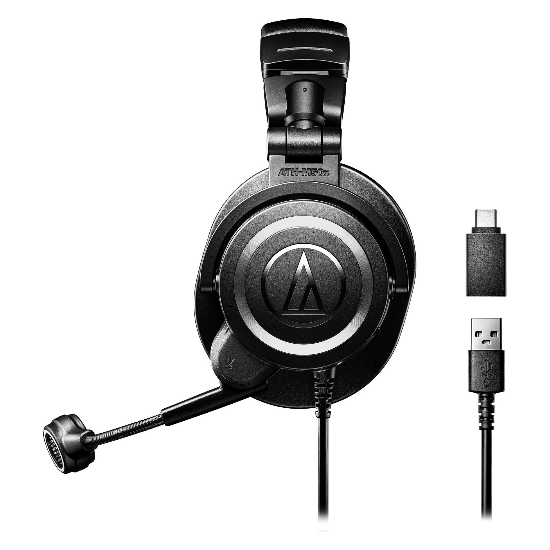 Audio-Technica Ath-M50XSTSUSB (Kabelgebunden), Gaming Headset, Schwarz