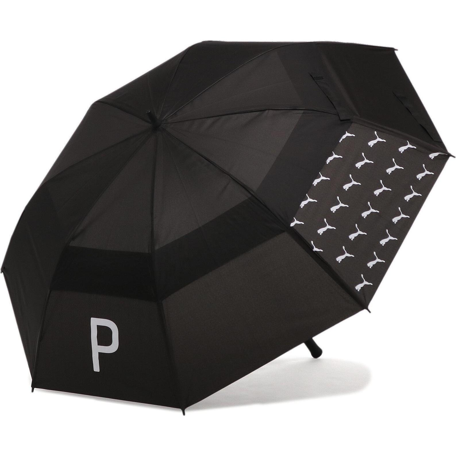 Puma, Unisex, Regenschirm, Golf Double Canopy Umbrella, Schwarz