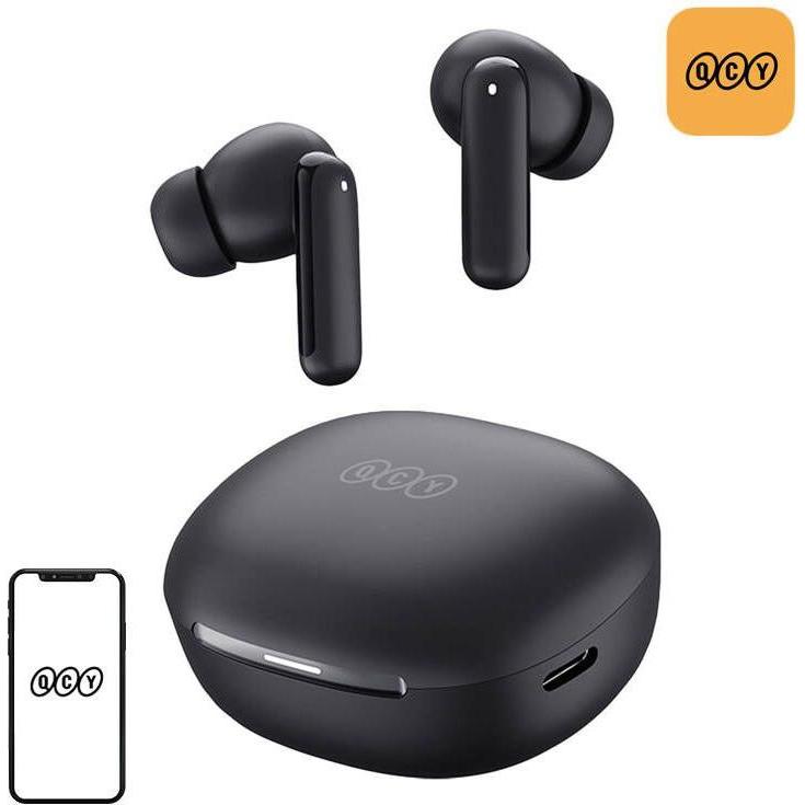 QCY TWS MeloBuds HT16 Headphones (black) (ANC, 7 h, Senza fili), Cuffie, Nero