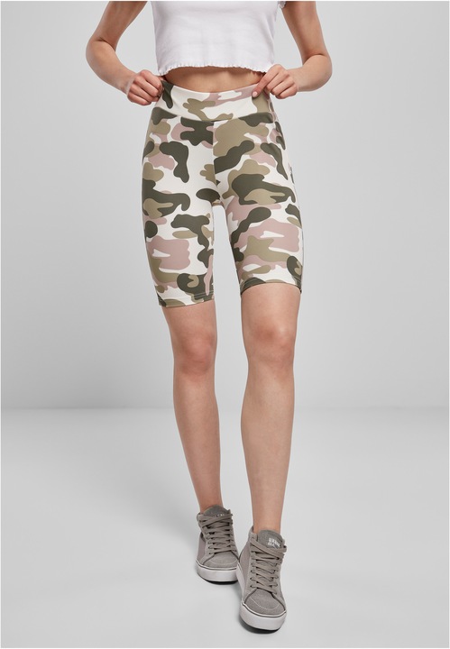 Actual product image Urban Classics Ladies High Waist Camo Tech Cycle Shorts (XXL)