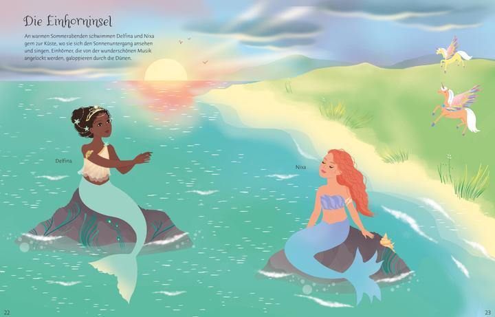 Image du produit Mon livre d'autocollants de poupées à habiller : le royaume des sirènes