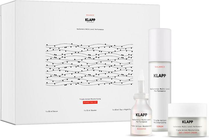 Immagine prodotto Klapp Hyaluronic Multi Level Performance Triple Action Moisturizing Power Trio Set (Set per la cura del viso)