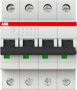 Immagine prodotto ABB S204-D10 Interruttore automatico D-Char., 6 2CDS254001R0101