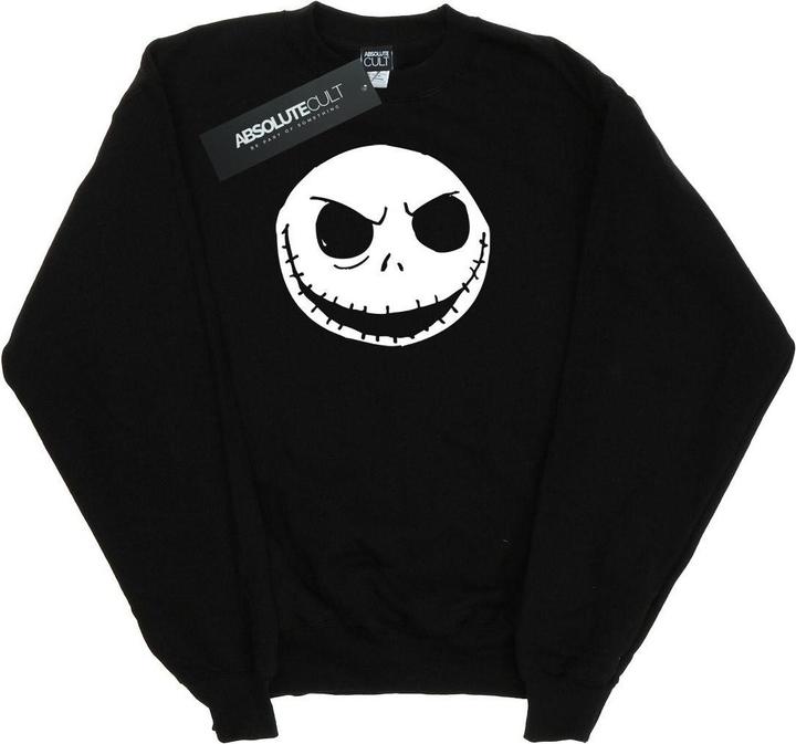 Produktbild Disney Nightmare Before Christmas Jack Skellington Face Sweatshirt Mädchen (152, 158)