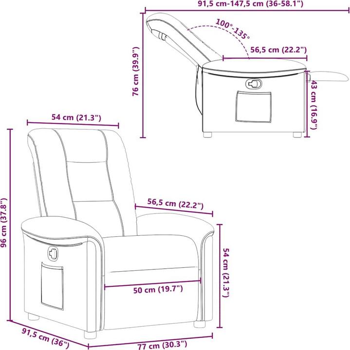 Produktbild vidaXL Relaxsessel