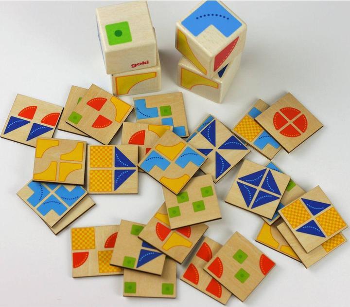 Produktbild Goki Hölzerne Muster Game Cube (Deutsch)