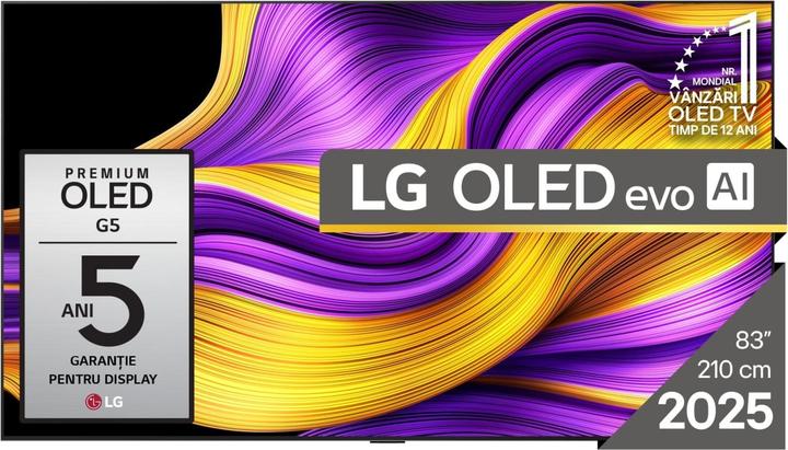 Produktbild LG OLED83G51LW TV 83" 4K UHD 3840x2160, Smart TV, Black (83", OLED, 4K, 2025)