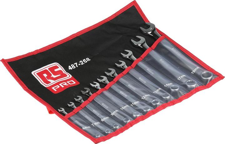 RS PRO Jeu de 11 clés mixtes (19 mm)