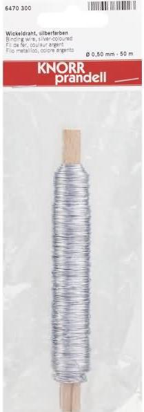 Produktbild Knorr Prandell Blumendraht 50m 0,50mm silber (50 m)