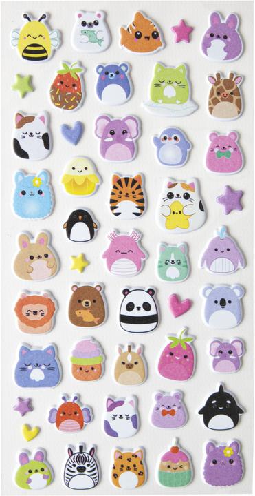 Immagine prodotto I Am Creative Mini-Sticker Puffy Tier, 9 x 21 cm (1 Adesivo)