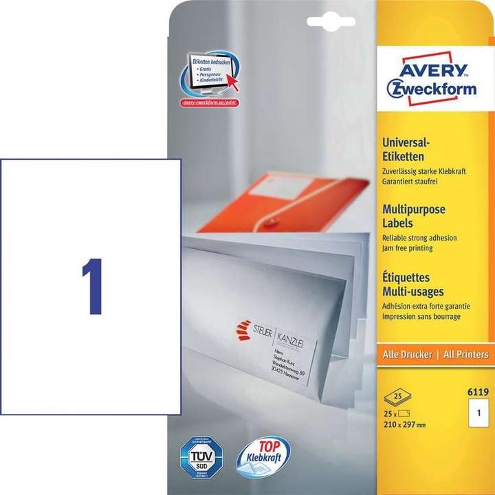 Image du produit Avery Labels universels