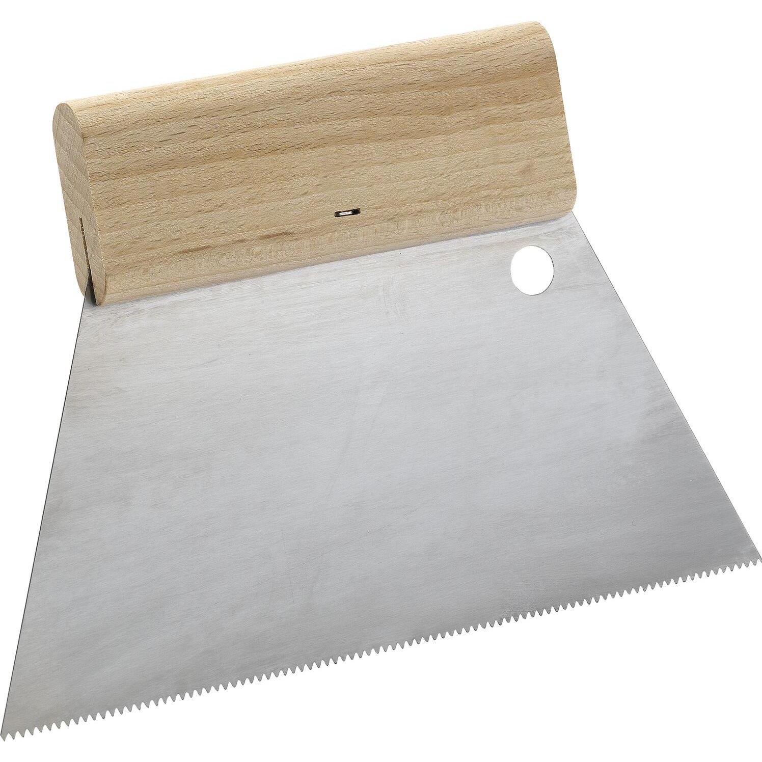 Thumbnail - Schuller Eh'klar, Kelle + Spachtel, SCHULLER Zahnspachtel mit Holzgriffleiste Breite 180 mm Spitzzahnung 1,8 mm (18 cm)