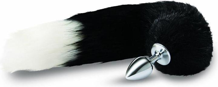 Xgen Products whipsmart 2,5 inch metal plug with 14" black indigo fox tail