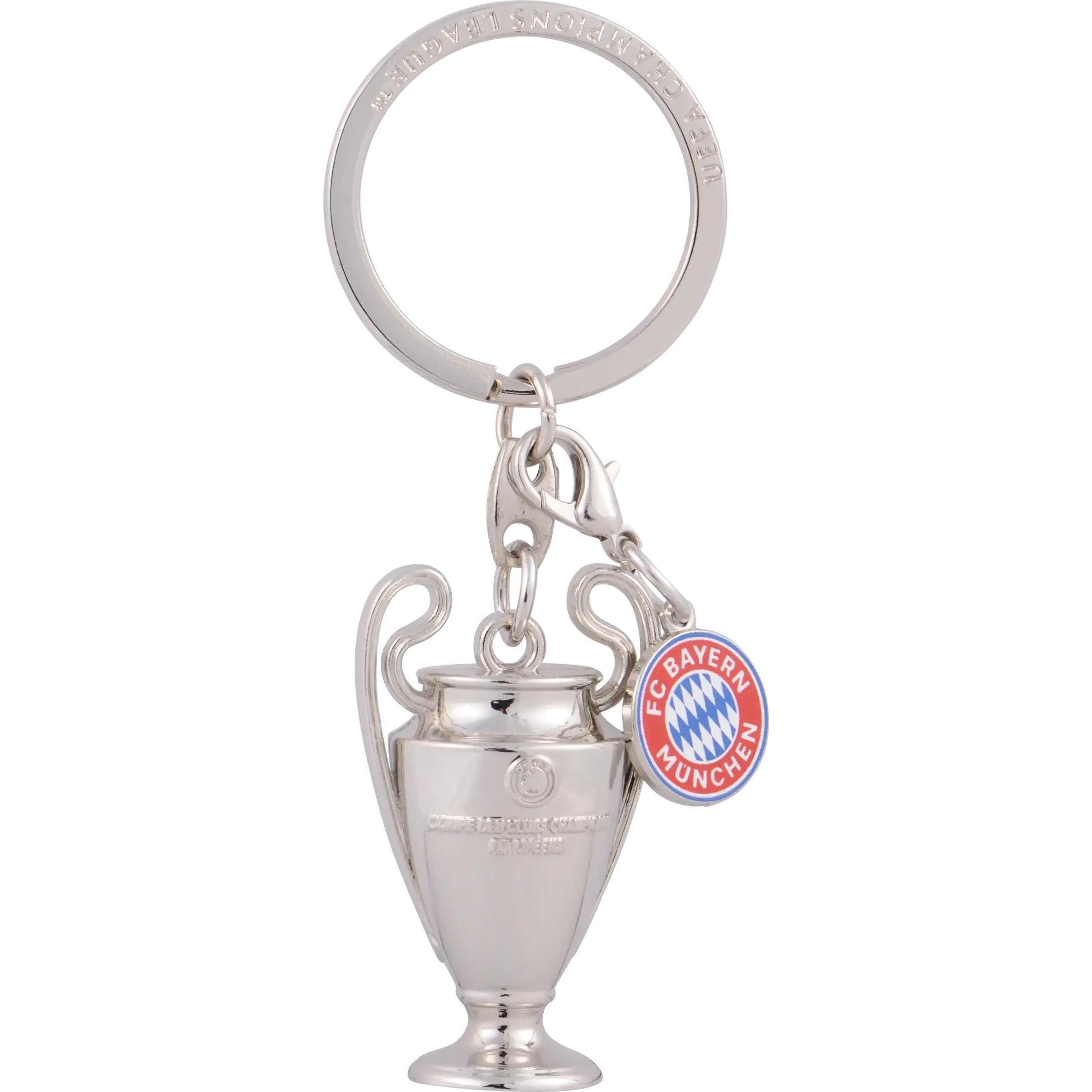FC Bayern München, Schlüsselanhänger, Schlüsselanhänger Metall UCL Trophy, Rot