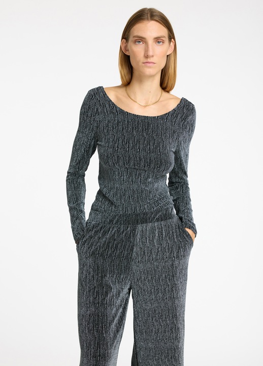 Produktbild Selected Femme Glitzer Oberteil mit langen Ärmeln (XL)