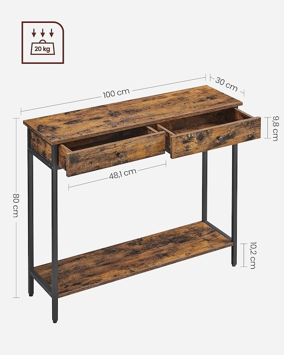 Immagine prodotto Vasagle Havanna (100 x 30 x 80 cm)