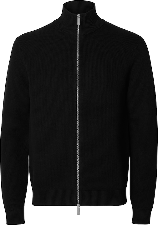 Selected Homme High Neck Reissverschluss Strickjacke