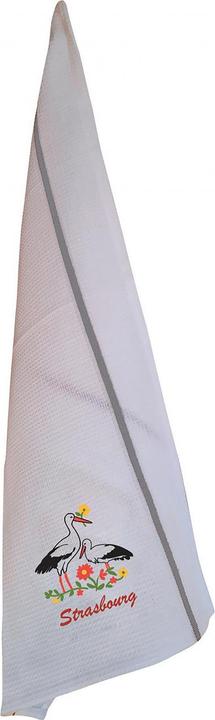 Winkler embroidered honeycomb tea towel blom strasbourg (50x70 cm)
