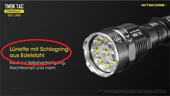 Image du produit Nitecore TM9K TAC - 9800 lumens (12.50 cm, 9800 lm)