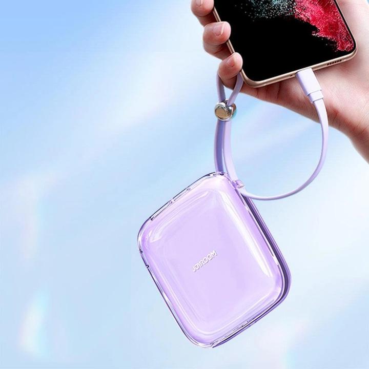 Produktbild Joyroom Powerbank JR-L005 Jelly 10000mAh, Lightning (Purple) (10000 mAh, 12 W, 37 Wh)