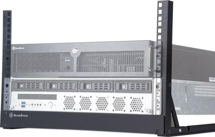 Immagine prodotto Silverstone SST-RK06U-OF Rack da 19 pollici, telaio aperto - 6U (6 HE, Rack da 19 pollici)