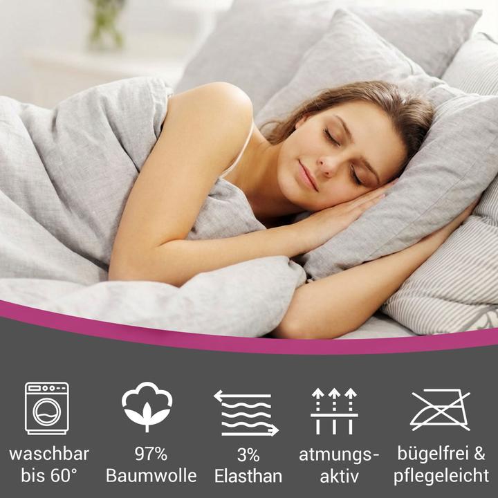 Produktbild Casativo Premium Spannbetttuch für Boxspringbett & Wasserbett - Anthrazit, 140-160x220 cm - 190g/m2 (140 x 220 cm, 160 x 220 cm)