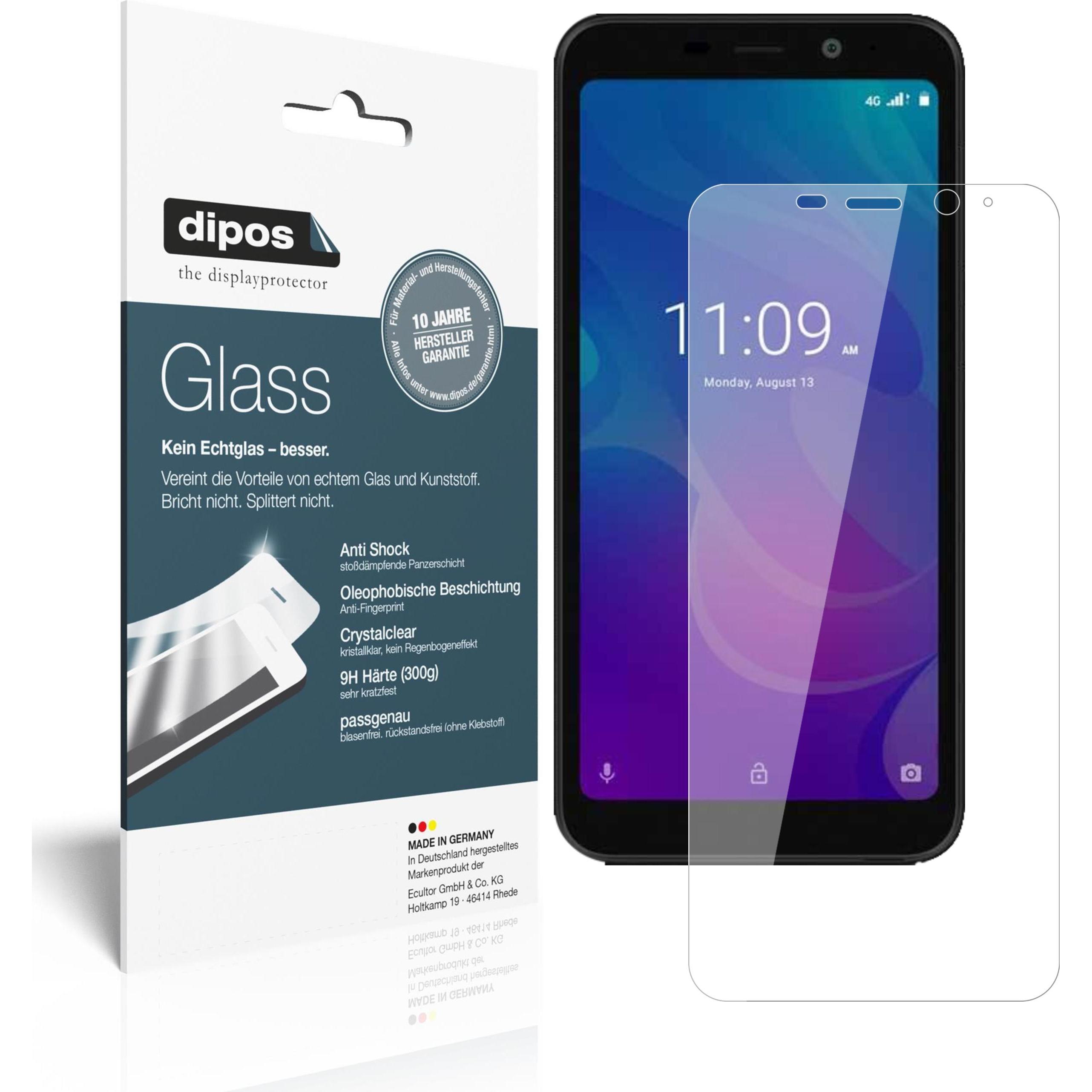Dipos Displayschutz Anti-Shock (2 Stück, Meizu C9), Smartphone Schutzfolie, Transparent