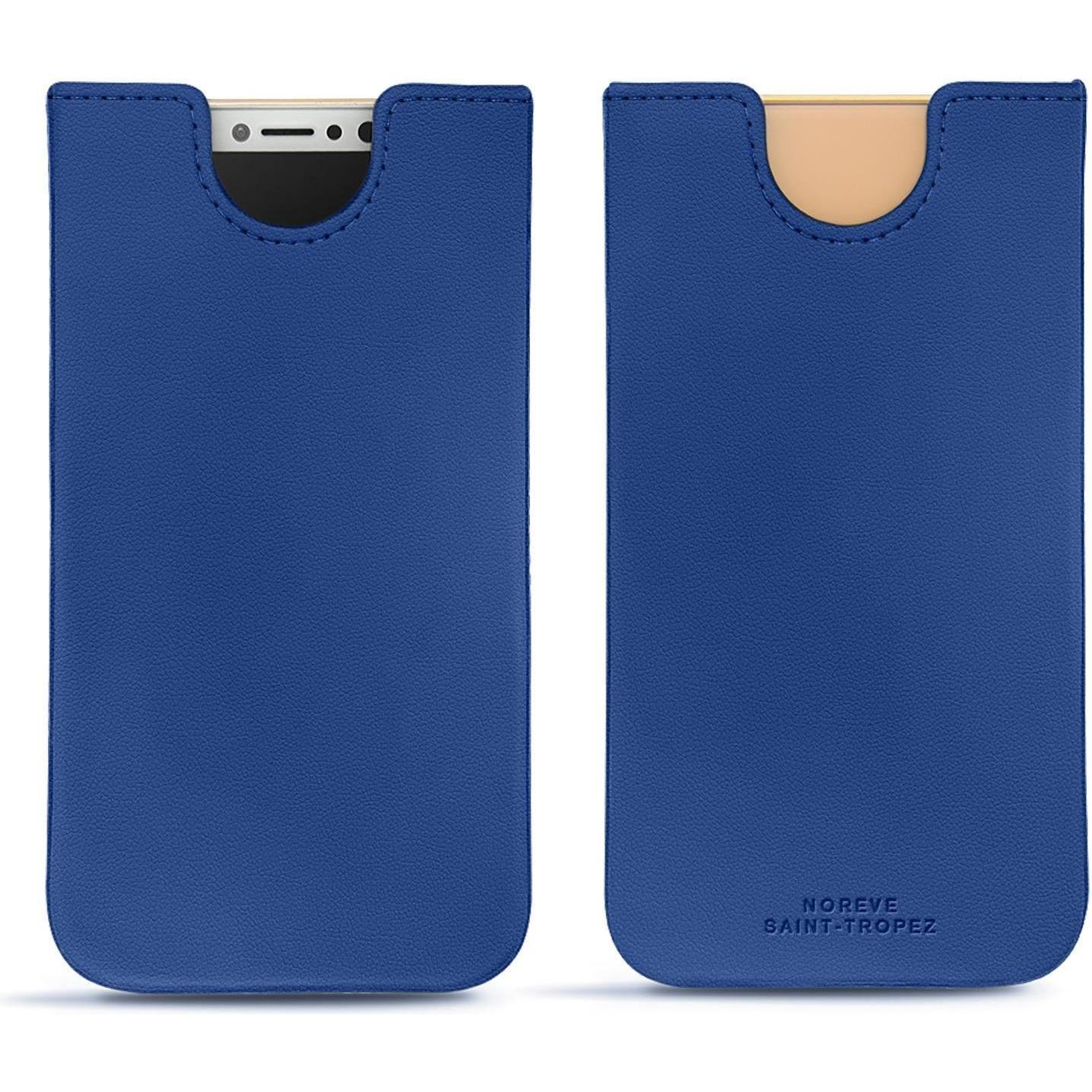Noreve Lederschutzhülle (Apple iPhone XS), Smartphone Hülle, Blau