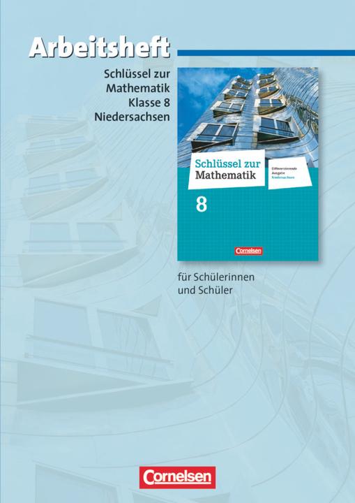 Produktbild Schlüssel zur Mathematik 8. Schuljahr. Differenzierende Ausgabe. Arbeitsheft mit Lösungen. NI (Deutsch, Christa Meyer, 2014)